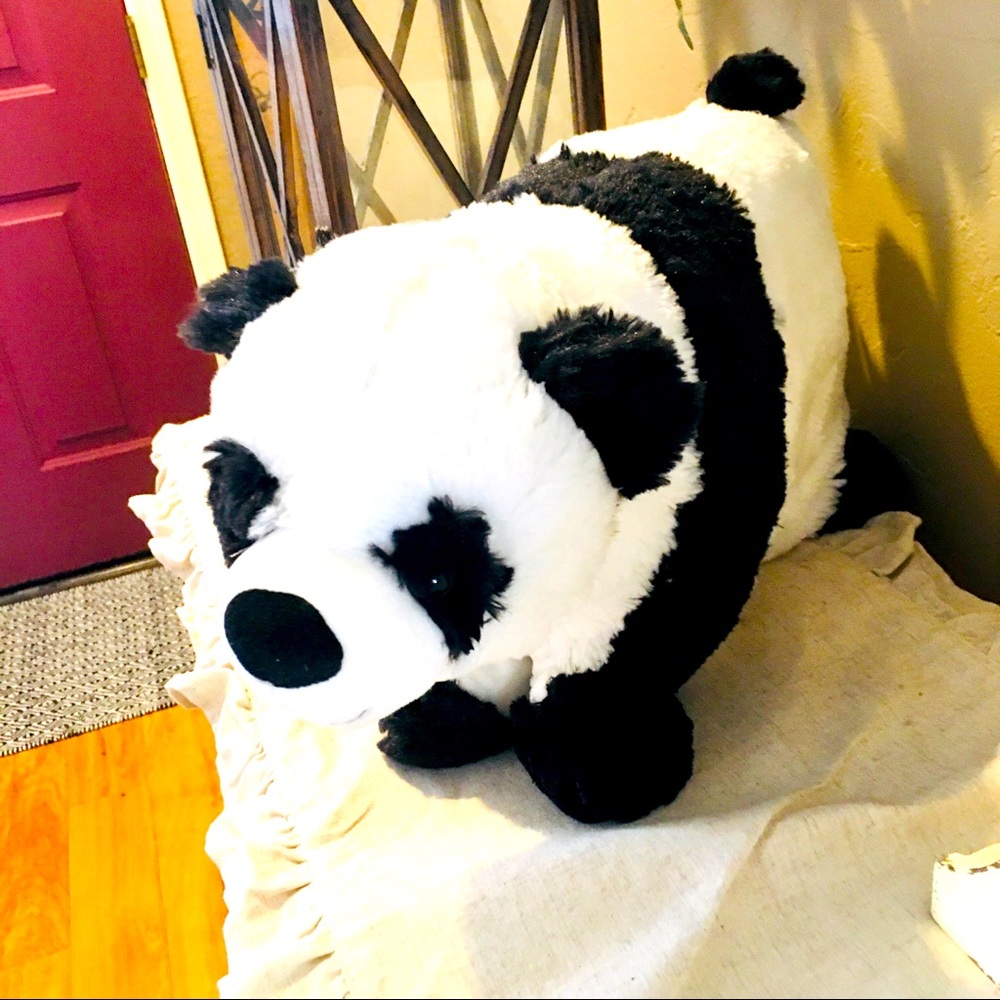 Panda Bear animal kids desk food tray — opens up— perfect for car travel…